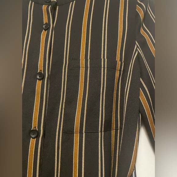Mixxo Striped Button Down Dress Size Small - Picture 6 of 14